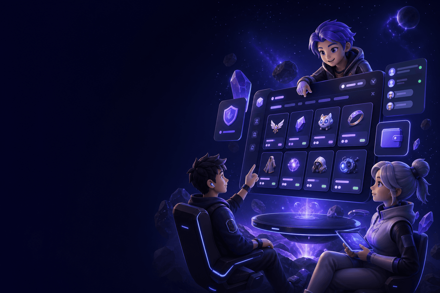 Игровой мир Zentro с витриной цифровых товаров